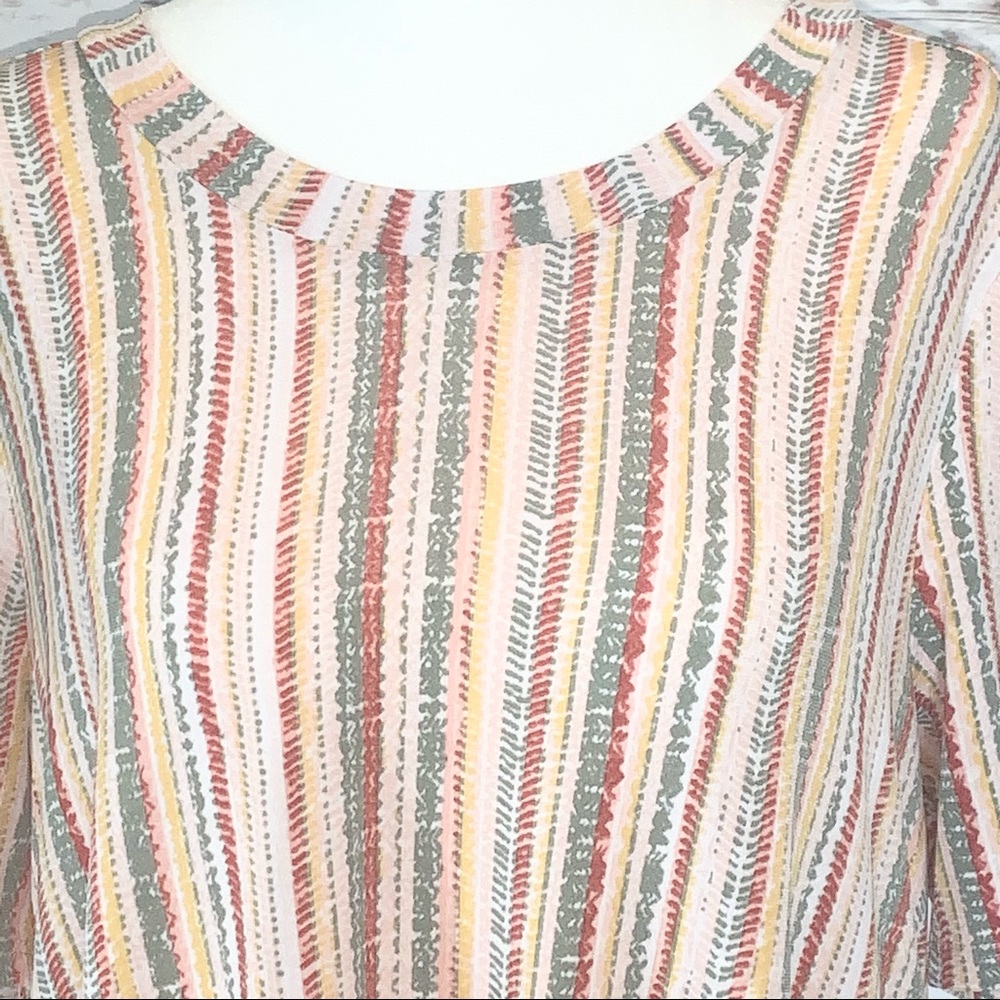 Bcbgeneration Vertical Striped Short Sleeved Dress - image 4